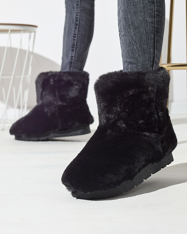 Cizme de zăpadă pentru femei, de culoare neagră Ottola- Footwear