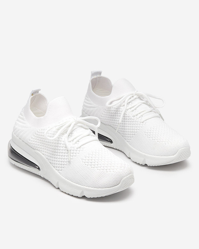 Pantofi sport dama albi, Lasoppo- Incaltaminte albi imagine noua 2022