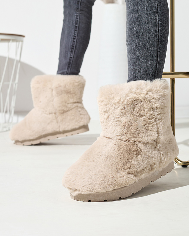 Cizme de zăpadă pentru femei, bej Ottola- Footwear bej imagine noua 2022