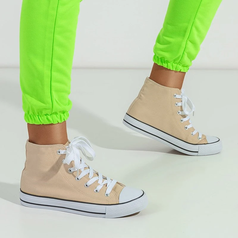 OUTLET Pantofi sport pentru femei de culoare bej bej Skarllet - Încălțăminte