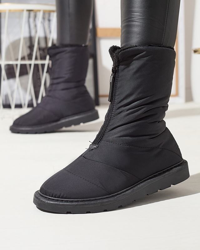Cizme negre pentru femei a`la cizme de zăpadă Tirigga- Footwear Ala imagine noua 2022