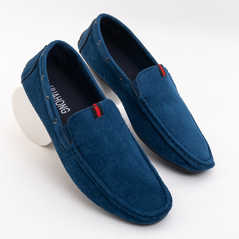 Mocasini albastru pentru bărbați Hodz-Shoes royal-fashion imagine noua 2022