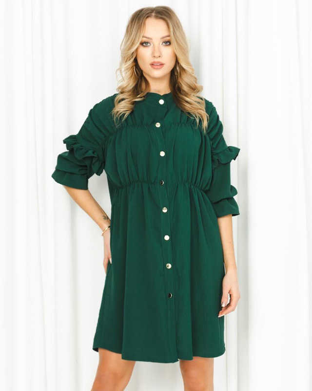 Rochie scurtă de damă verde închis – Îmbrăcăminte royal-fashion imagine noua 2022