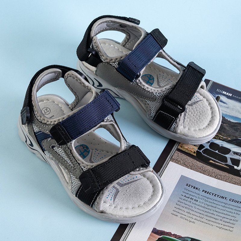 Sandale turbo velcro pentru băieți – pantofi baieti imagine noua 2022