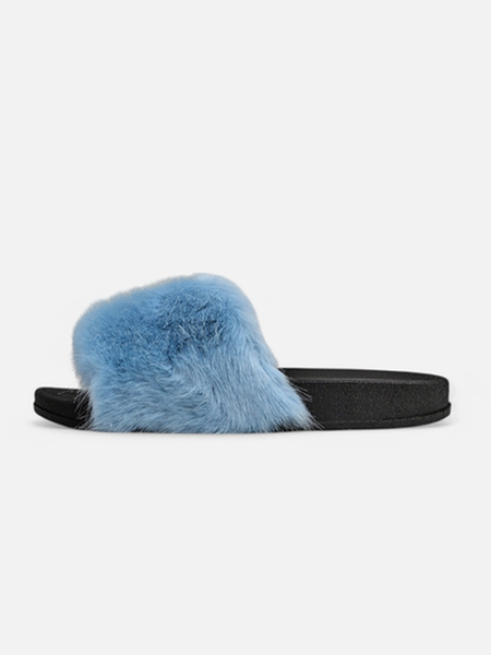 Papuci de casă pentru femei cu blană Nonna- Pantofi