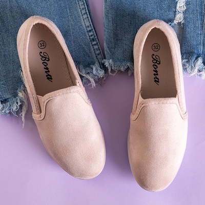 OUTLET Slip pentru copii roz deschis pe Kwiryna - Încălțăminte