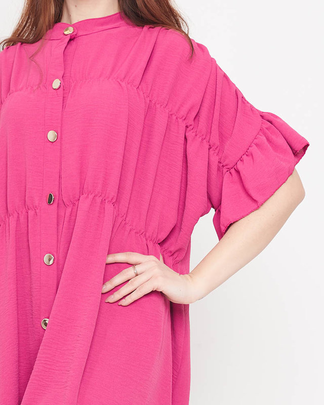 Rochie de damă violet până la genunchi - Îmbrăcăminte