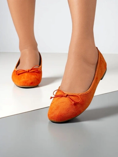 Royalfashion Pantofi balet pentru femei cu fundă Zaame