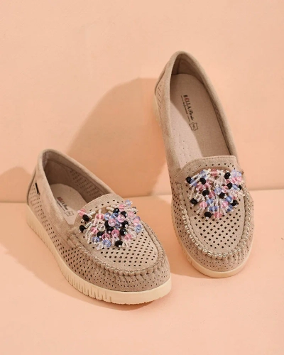 Royalfashion Mocasini de damă din mărgele ajurate Namis