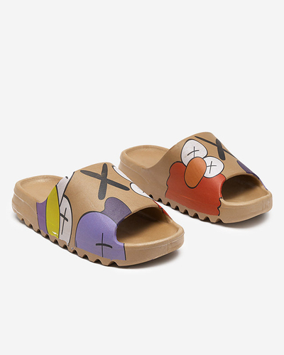 OUTLET Aur - papuci de dama maro Elmino - Incaltaminte