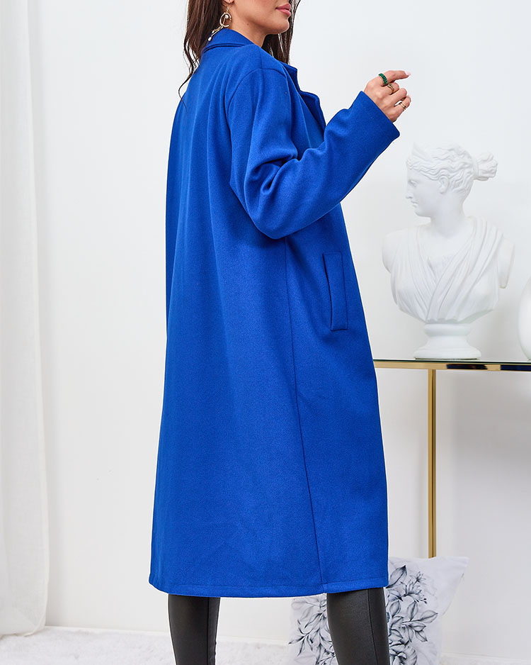Royalfashion Palton de damă Cobalt