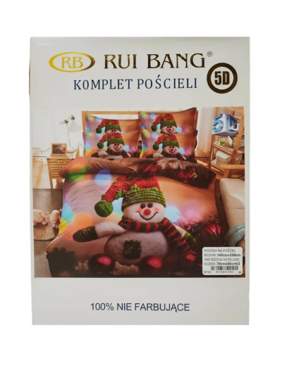 Royalfashion Lenjerie de pat de Crăciun 160x200 set 3 PIESE