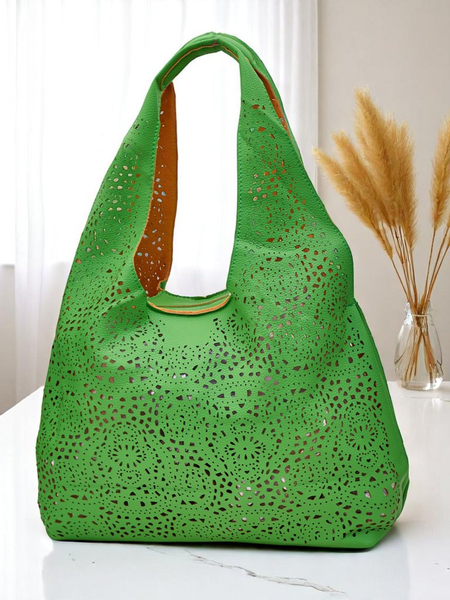 Royalfashion Geantă shopper mare din dantelă pentru femei Lira Lace