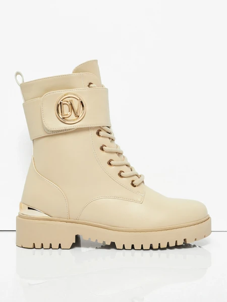 Botine Dama Stella Bej Piele Elegante de Toamnă