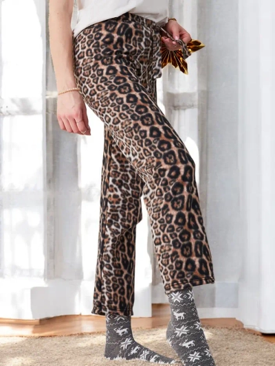 Pantaloni de pijama pentru femei Royalfashion din bumbac de Crăciun, în carouri