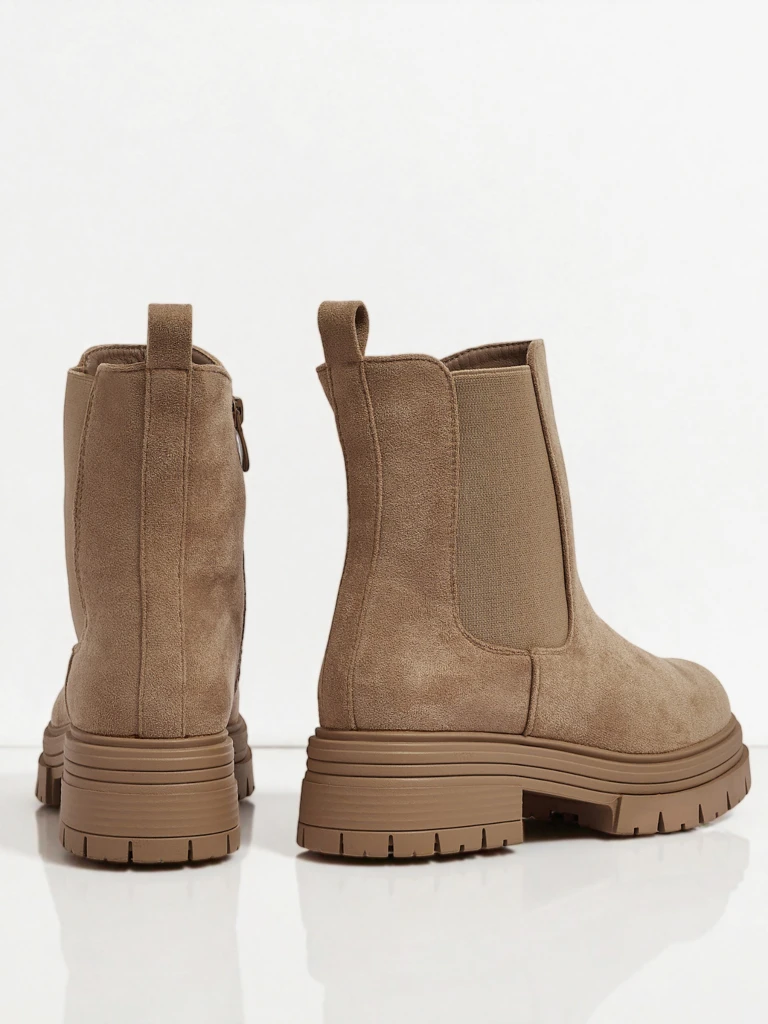 Damskie botki a'la sztyblety z eko-zamszu Lunvor