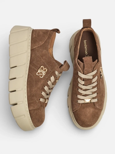 Sportowe sneakersy damskie ze skóry naturalnej Renos