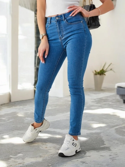 Royalfashion Jeans skinny din bumbac pentru femei