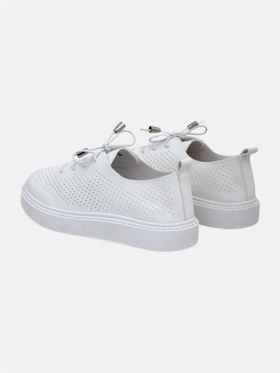 Royalfashion Pantofi sport perforați pentru femei cu șireturi Vaned