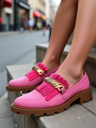 Mocasi eco din suede Royalfashion pentru femei Mare Nostrum