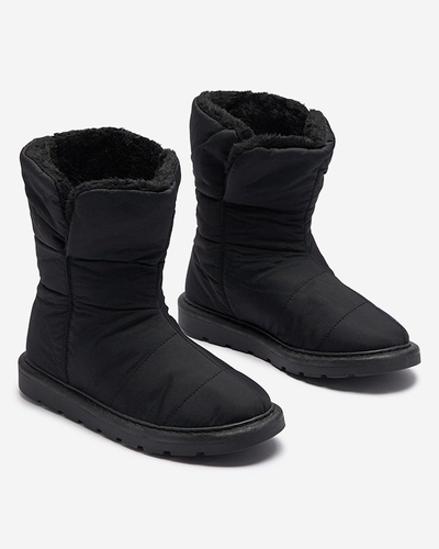 Negru cizme pentru femei a'la cizme de zăpadă Kalioli- Footwear