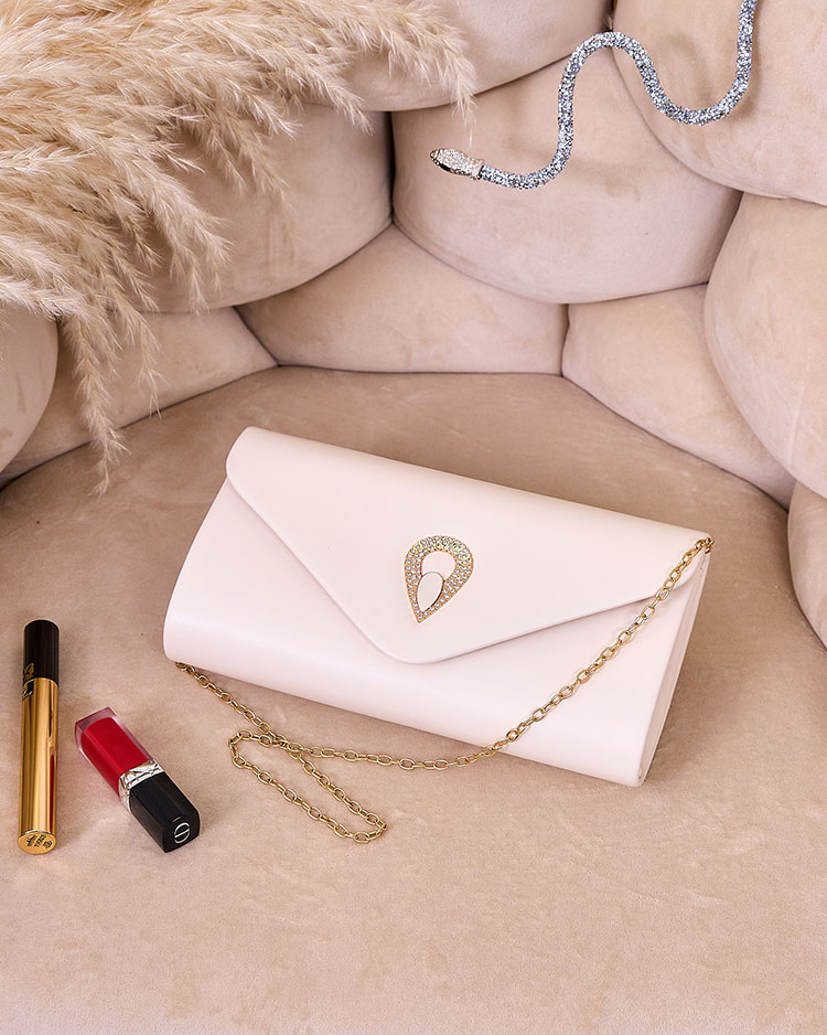 Royalfashion Geantă de ambreiaj pentru femei bej