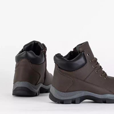 OUTLET Halter trekking barbati maro inchis - Incaltaminte