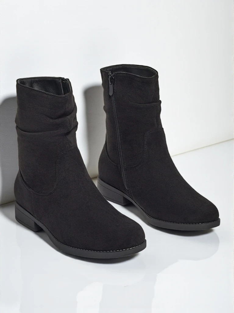 Botine de damă din piele ecologică intoarsă Norvia