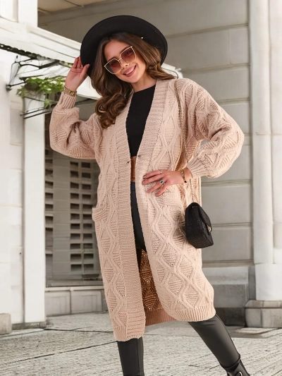 Royalfashion Pulover poncho tricotat pentru femei