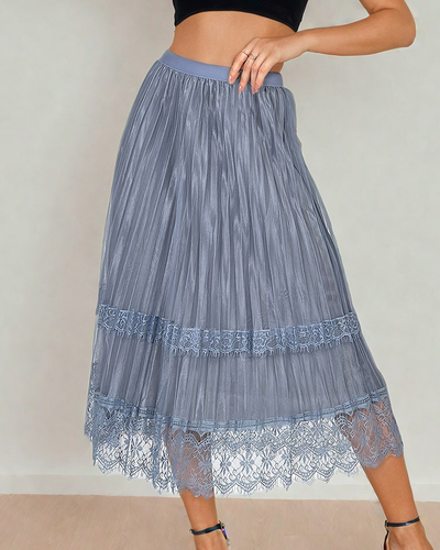 Royalfashion Fustă midi cu două fețe pentru femei