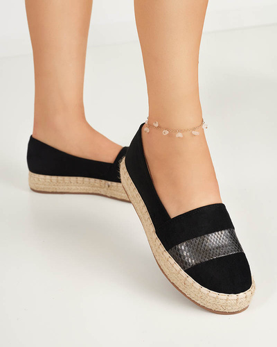 OUTLET Espadrile negre dama Sverope - Pantofi