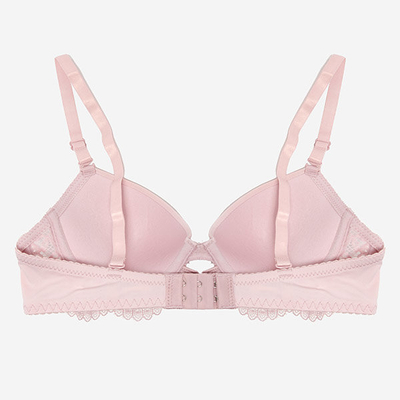 Sutien de dama roz cu dantela - Lenjerie intima