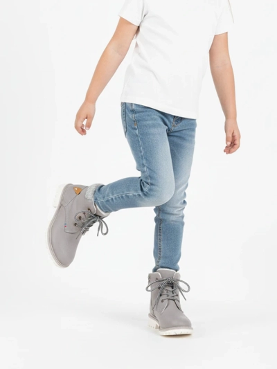 Cizme izolate tiptop pentru băieți gri - Pantofi