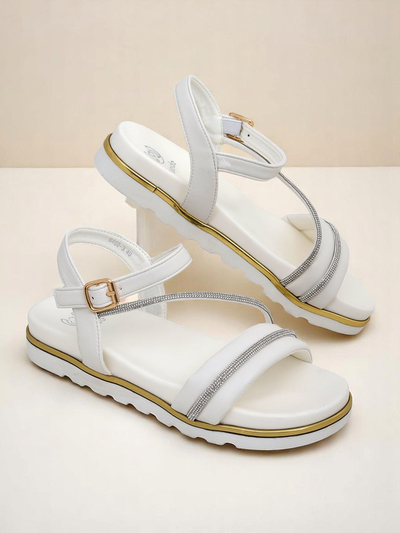 Sandale Royalfashion cu talpă ortopedică pentru femei, cu strasuri Magnol