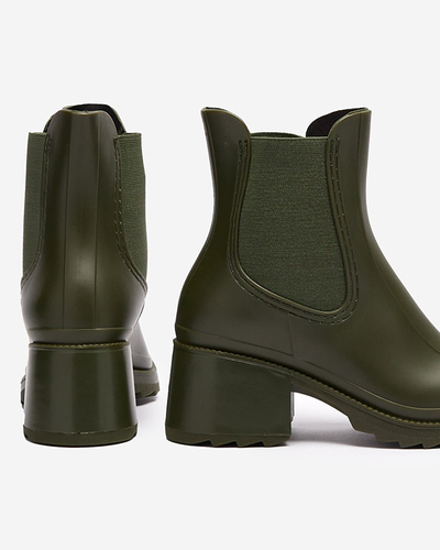 Cizme de damă verde închis Caldala- Footwear