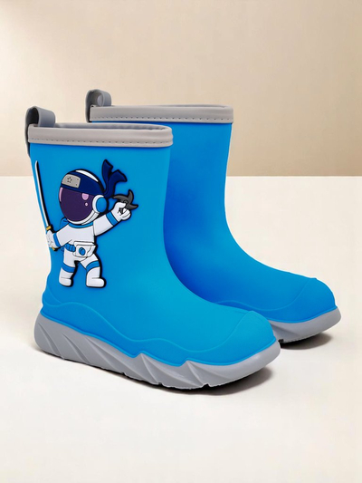 Royalfashion cizme de ploaie pentru copii cu cosmonautul Cosmos Boy