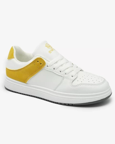 Royalfashion Mustard alb Pantofi sport pentru femei Elevace
