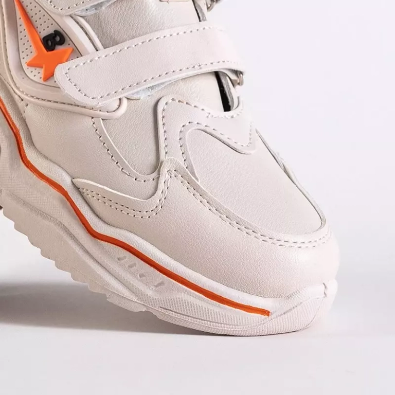 OUTLET Încălțăminte sport pentru copii bej cu Velcro Slavola - Încălțăminte