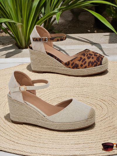 Alza di plantia travesá Aurelia Leopard Royalfashion pa dama cueru di imitacion camel
