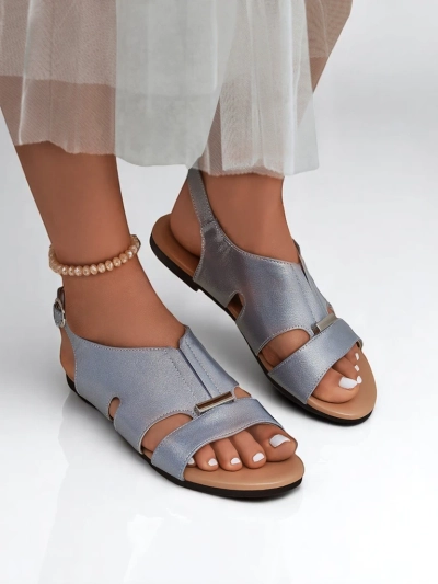Royalfashion Sandale de damă cu talpă plată Solea Comfort