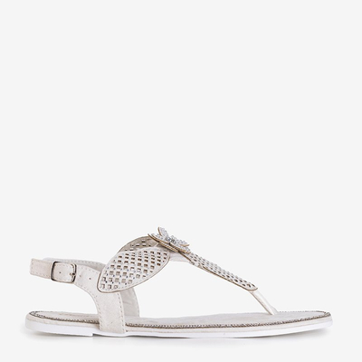 Sandale albe de la Kasey - Încălțăminte