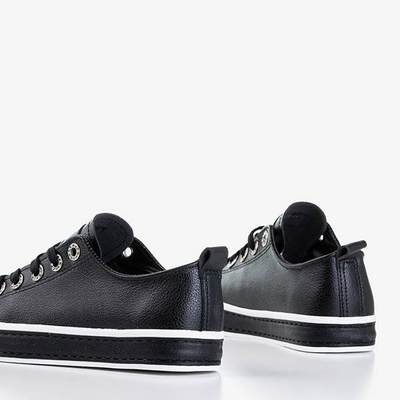 Czarne damskie tenisówki Zuta - Obuwie