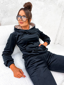 Royalfashion Set a'la velour din bumbac pentru femei