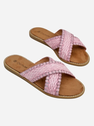 Sandale de femei Royalfashion cu bretele împletite Bornes