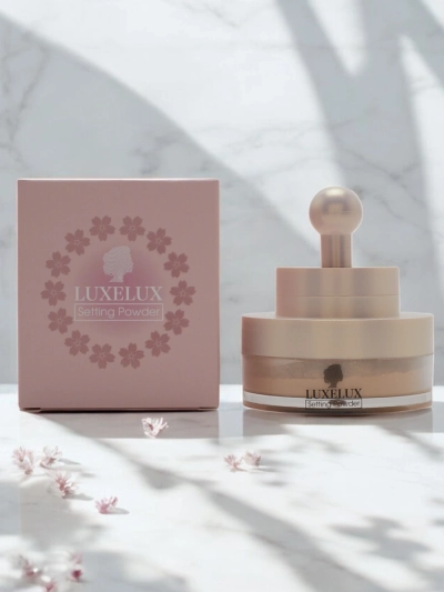 Luxelux Pudră liberă cu burete pentru față 02 13.5 g