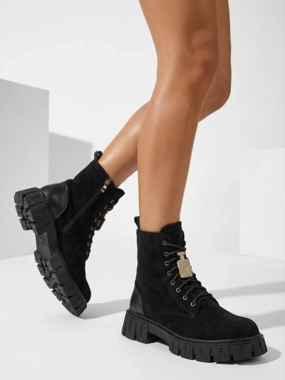 Cizme de damă din eco-sued femei Royalfashion Edvines