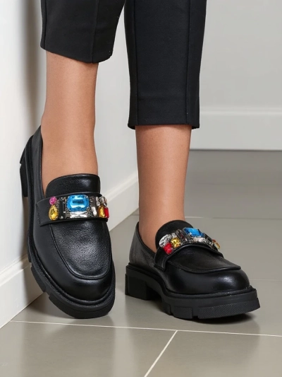 Mocasi de femei Royalfashion cu mărgele Narisco