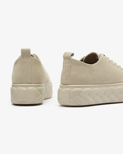 Adidași cu platformă pentru femei bej Sedix - Încălțăminte