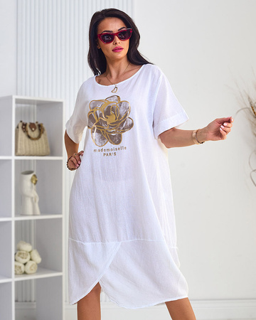 Royalfashion Rochie oversize pentru femei din bumbac