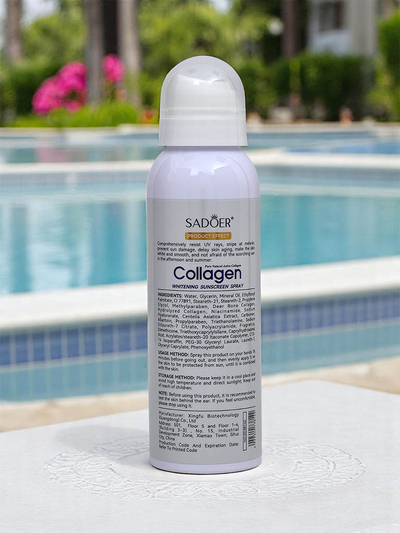 Spray solar Sadoer cu protecție SPF 50 și colagen